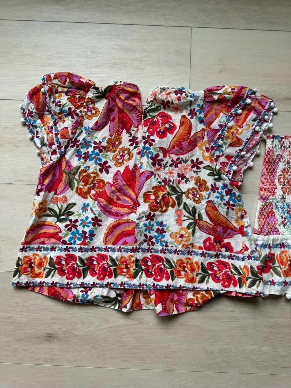 Farm Rio Floral Matching Set - Top & Mini Skirt - Size Small
